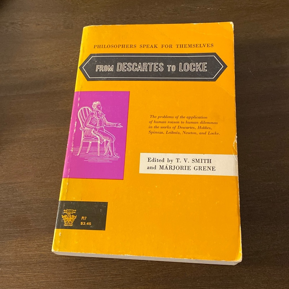 Philosophers Speak for Themselves: From Descartes to Locke ISBN 0226764818